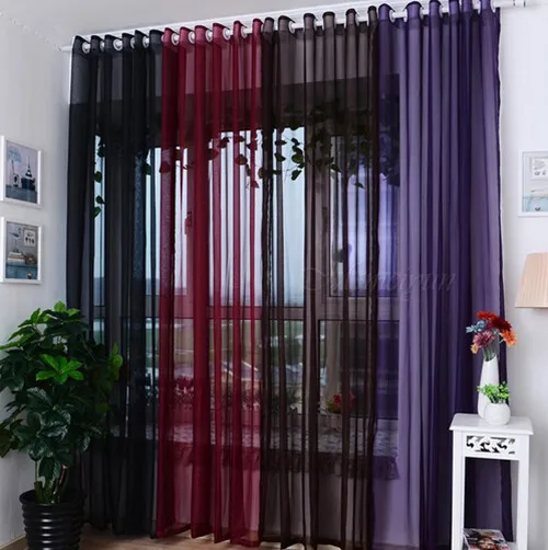 Красивая тюль. Шторы из органзы. Шторы из вуали в гостиную. Тюль двух цветов на одном окне. Тюль.