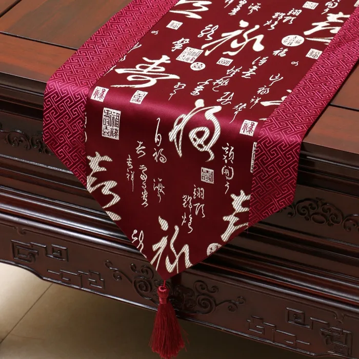  Proud Rose Chinese Style Satins Table Runner Tablecloth Bed Runner Tea Table Runner Table Flag Tabl