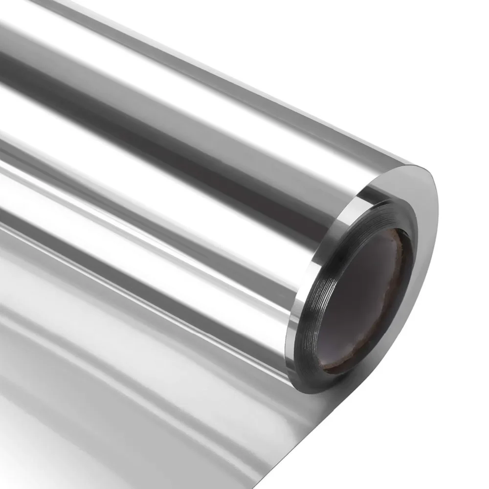 

Room Blackout Reflective Window Film Mirror 100% Light Blocking self-adhesive Tint for Privacy Home Security Insulation Anti UV