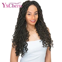 Вязание крючком богиня локс волосы для наращивания вязанные пряди Омбре плетение волос "канеколон" богемные дреды