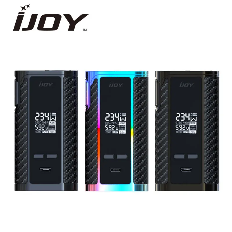 

Original 234W IJOY Captain PD270 TC BOX MOD Powered By Dual 20700 Battery NI/TI/SS Temp Control 6000mAh E-cig BatteryVape Mod