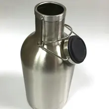 Homebrew 1,9 литров с двойными стенками вакуумные качели топ пиво Ворчун из нержавеющей стали мини пивной бочонок