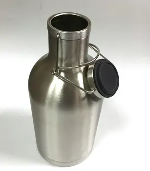

Homebrew 1.9 Liters double wall vacuum Swing Top Beer Growler stainless steel mini beer keg
