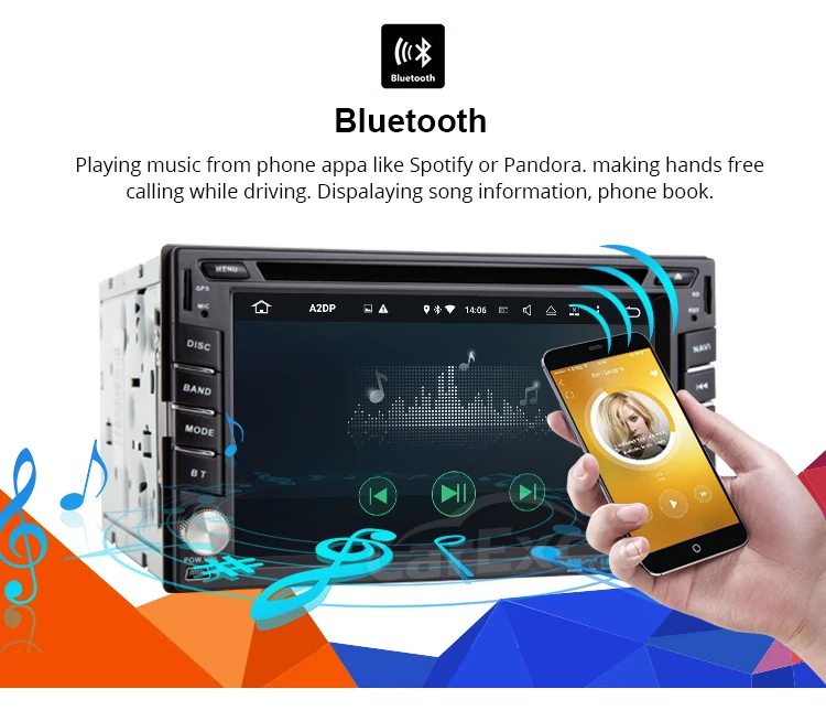 Cheap 2 Din Android 9/9.0 Car DVD Radio Multimedia Player Universal GPS Navigation autoradio Stereo Audio WIFI BT GPS  Multimedia 2