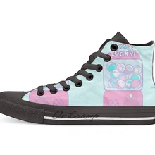 Повезло! Gacha машинная Повседневная Высокая холщовая обувь кеды для дропшиппинг