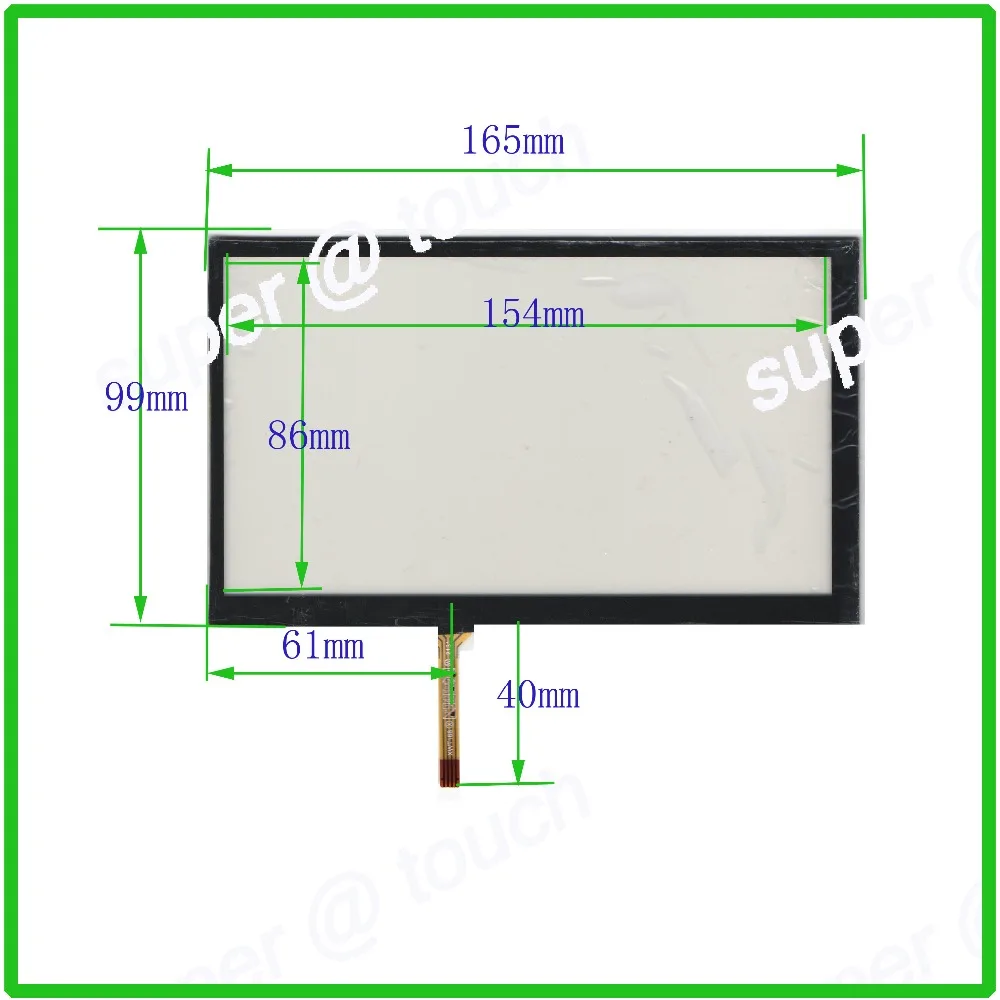 

ZhiYuSun POST7inch touch screen digital player handwriting screen outer periphery dimension 165*100 General touch screen