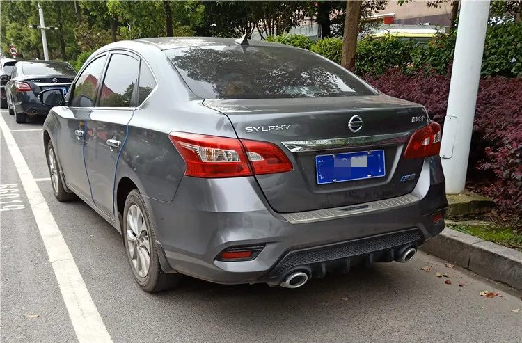 Для Nissan Sentra SYLPHY /17/18/ задний спойлер задний бампер диффузор защитные бамперы ABS Материал корпусный набор задний для губ