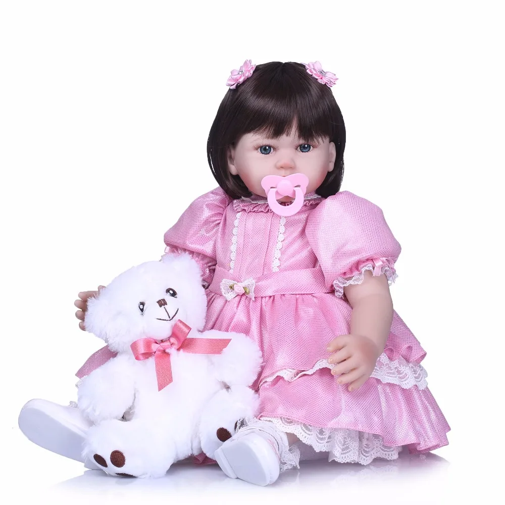55 см силиконовые куклы Reborn Baby Princess детские виниловые рождественские подарки