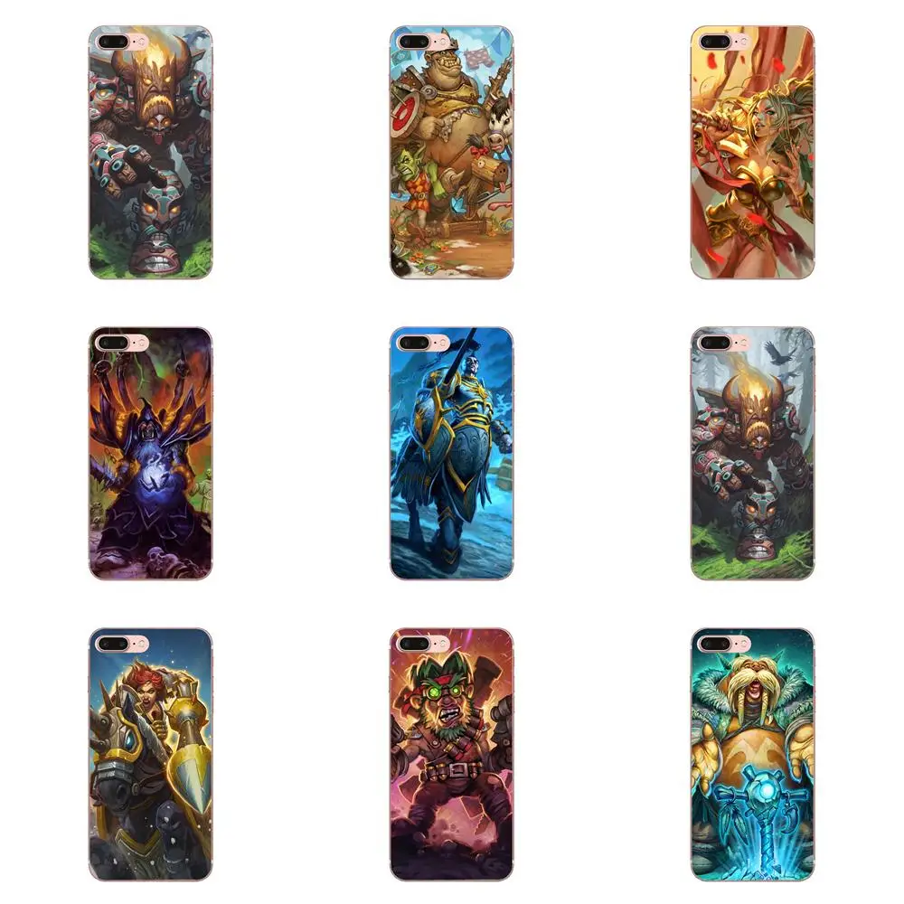Hearthstone The Grand Tourney персонажи для Apple iPhone X XS Max XR 4 4S 5 5C 5S SE 6 6S 7 8 Plus TPU Чехлы Capa |