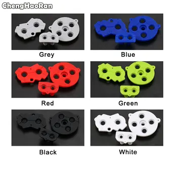 

ChengHaoRan 2sets Colorful Rubber Conductive Buttons A-B D-pad for GameBoy Advance GBA Silicone Start Select Keypad