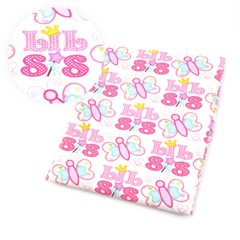 

David accessories 50*145CM Heart Love Valentine Day 100% Cotton Fabric for Tissue Kids Home textile for Sewing Tilda Doll,c4062