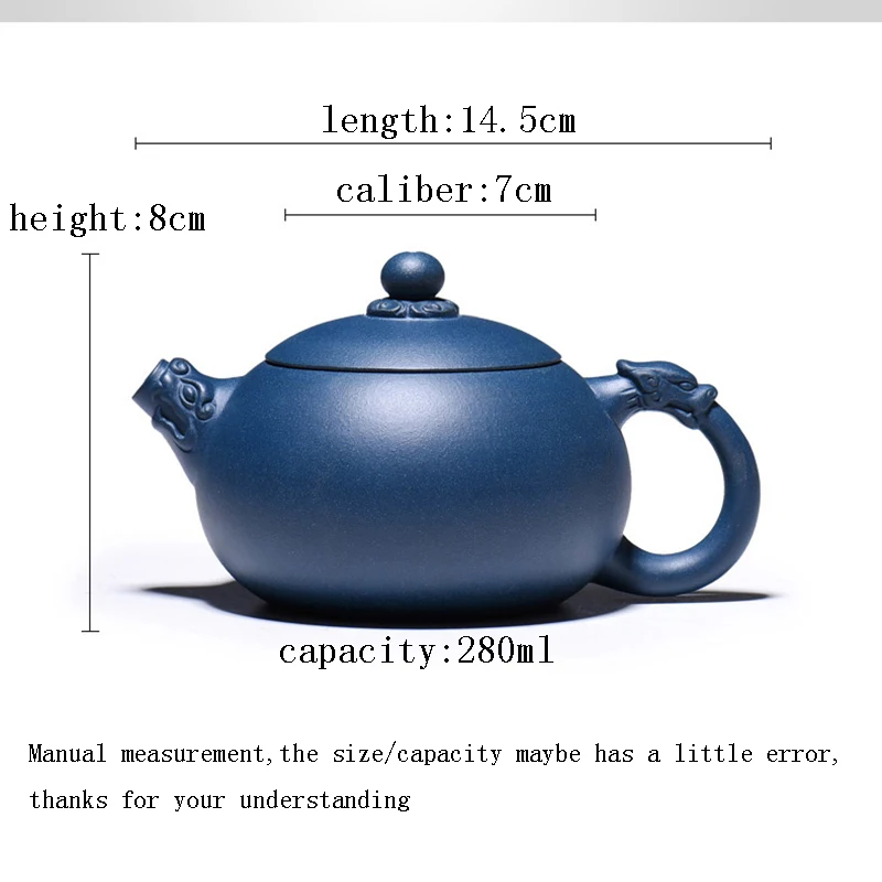 280 мл Исин фиолетовый глиняный чайный горшок темно-зеленая глиняная скульптура дракона Xi Shi Pots знаменитый ручной работы Цзы Ша чайник чайный набор кунг-фу