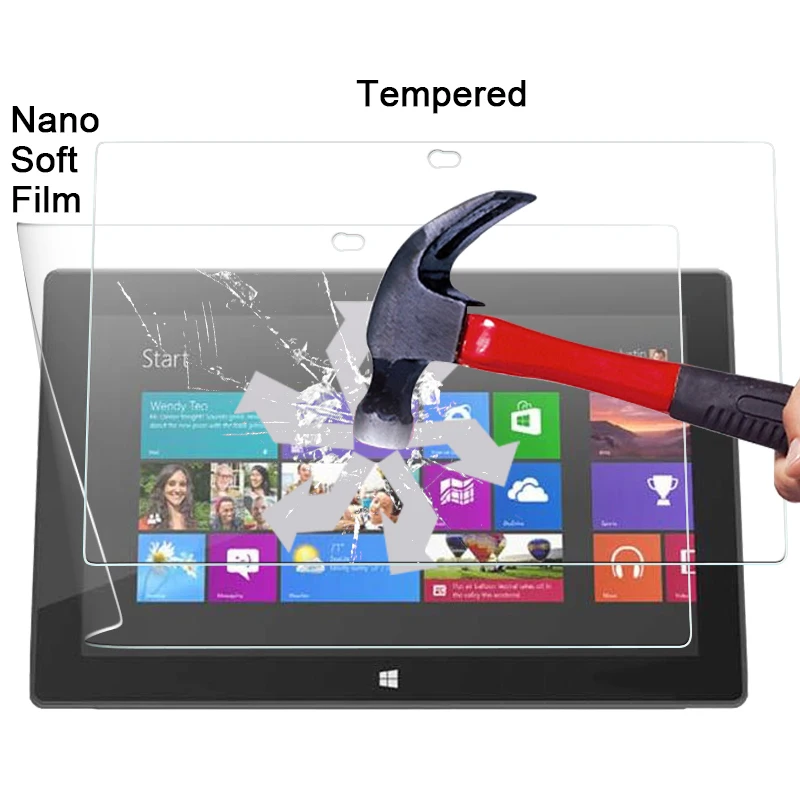 

For Microsoft Surface RT 10.6'' TAB Explosion-proof Nano soft film in stock Best quality Anti-shatter screen protector film