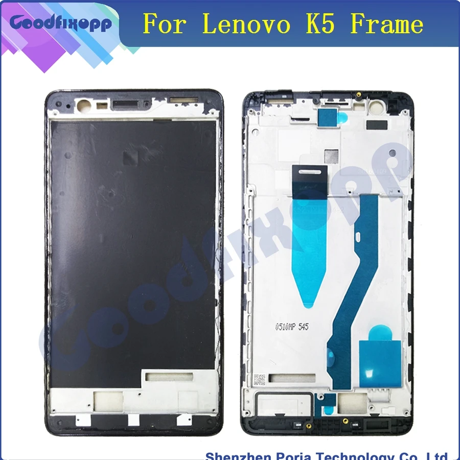 LEN028 Original For Lenovo K5 New LCD Panel Frame Bezel Faceplate  Front Housing Repalcement Parts In Mobile Phone