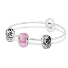 Застежка эссенция браслеты с 3 шт Бусины в наборе стерлингового серебра 925 ювелирные изделия