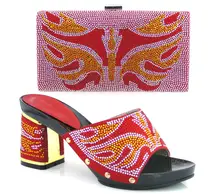 FREIES VERSCHIFFEN! Neue Ankunft Italienische Schuhe Und Taschen Für Frau Mit rot, gute Material, Size38-42, ME330