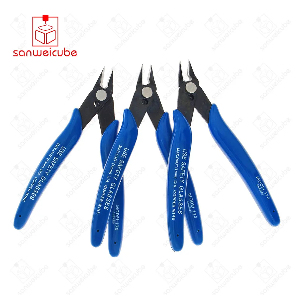 

Electrical Wire Cable Cutters Cutting Side Snips Flush Pliers 3D printer parts Nipper Anti-slip Rubber Mini Diagonal Plier PLATO