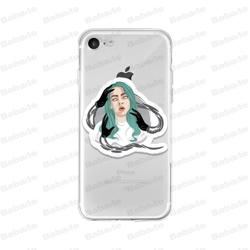 Babaite Billie eilish rainbow blohsh глаза океана Мягкий ТПУ силиконовый чехол для телефона iPhone X 5 5S SE 6 6splus 7 8 Plus XS MAX XR - Цвет: A6