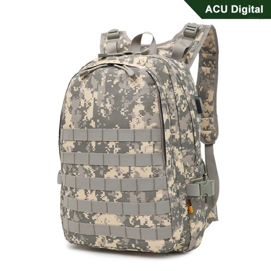 Военный тактический рюкзак, водонепроницаемый 1000D нейлоновый тканевый наружный тактический рюкзак для кемпинга, треккинга, путешествий, MOLLE, Штурмовой Рюкзак - Цвет: ACU Digital