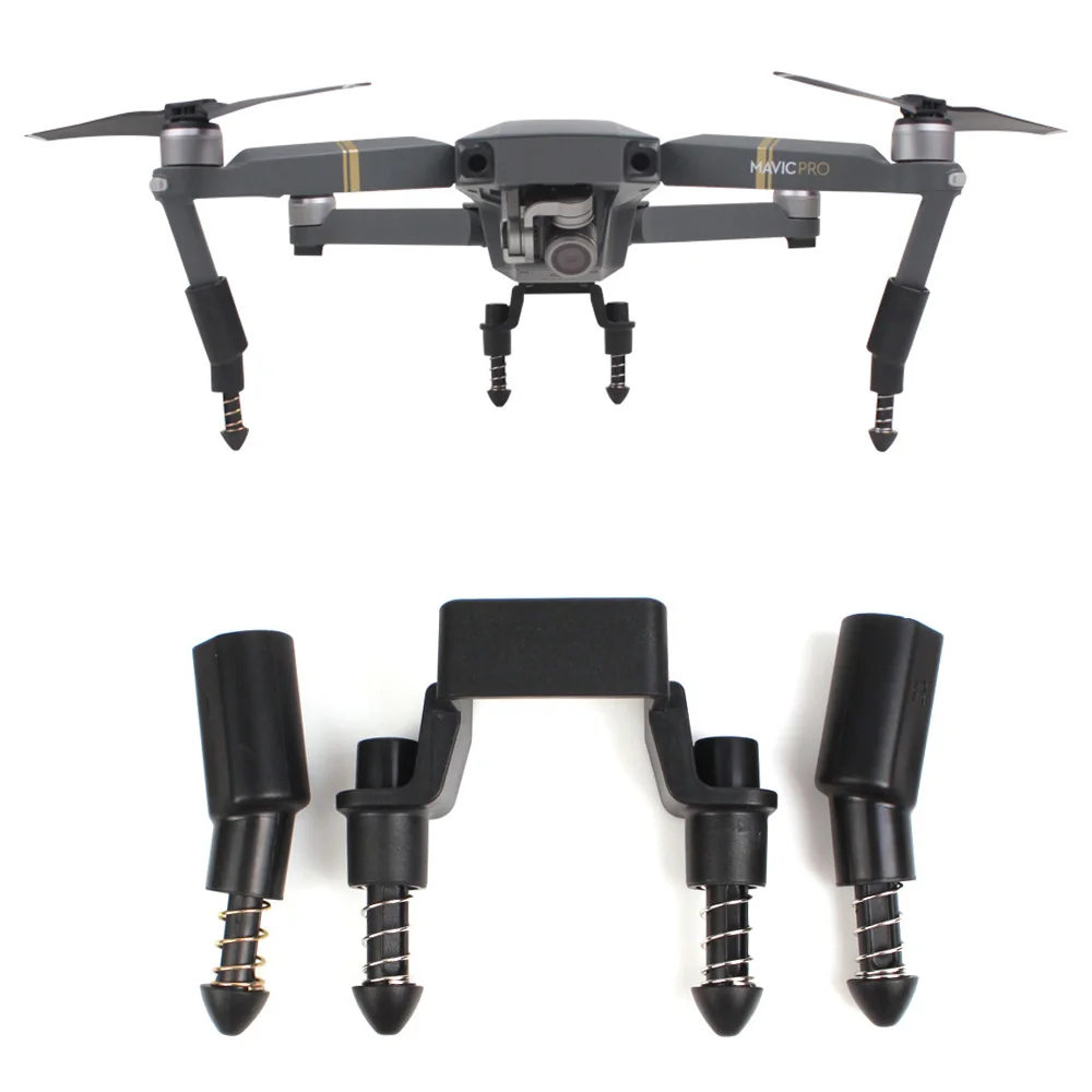 DJI MAVIC PRO Upgraded Landing Gear Stabilizers Leg Height Riser Extender Set with Support Shock absorbing