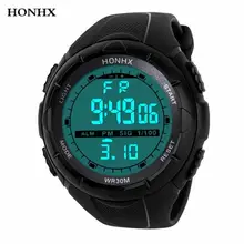 HONHX Relojes Hombre модные мужские часы водонепроницаемые мужские часы для мальчиков lcd цифровой секундомер Дата резиновые мужские спортивные наручные часы 50