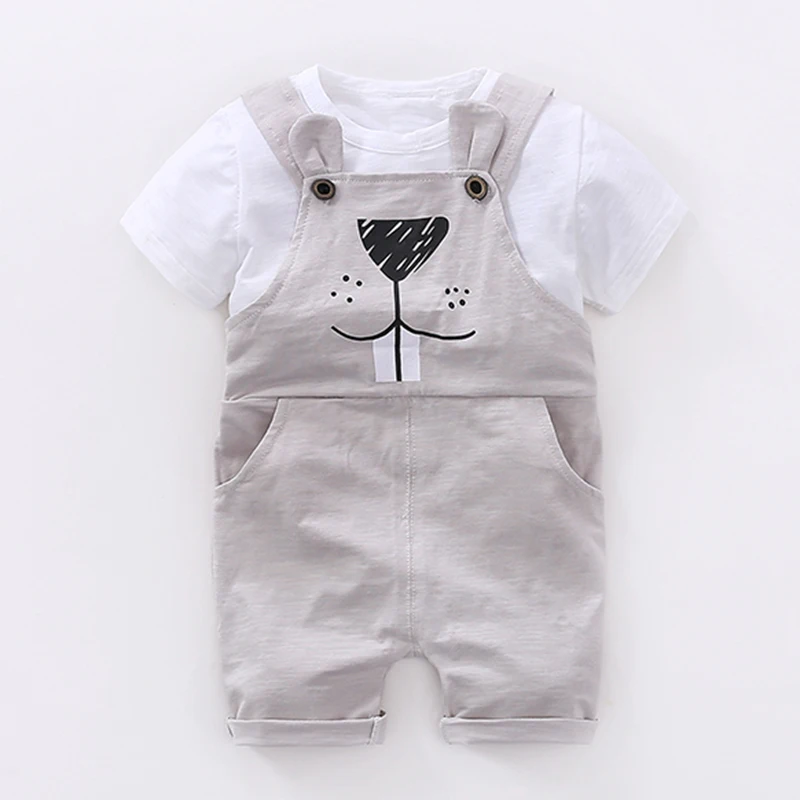 YiErYing-2Pcs-Baby-Clothes-Sets-Cartoon-rabbit-Short-Sleeve-Summer-Cute-Boy-Girl-Baby-Sets-Pant(4)