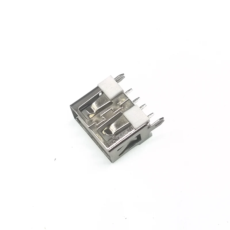 10 шт./лот розетка с плоским краем USB 2 0 4 контакта фута тип A 180 плоская боковая