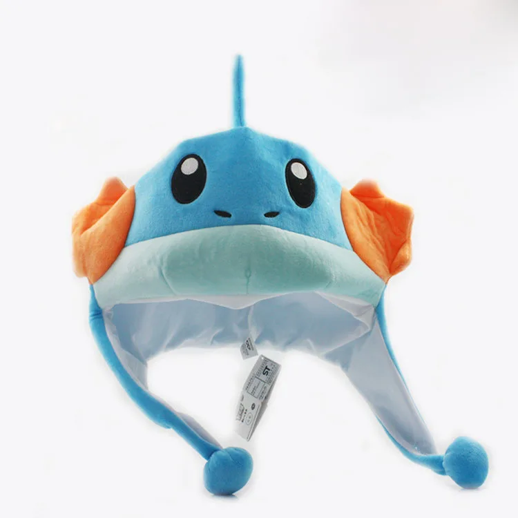 

Mudkip Plush Beanies Adult Cosplay Hat Winter Cap Soft Plush Cap Toys