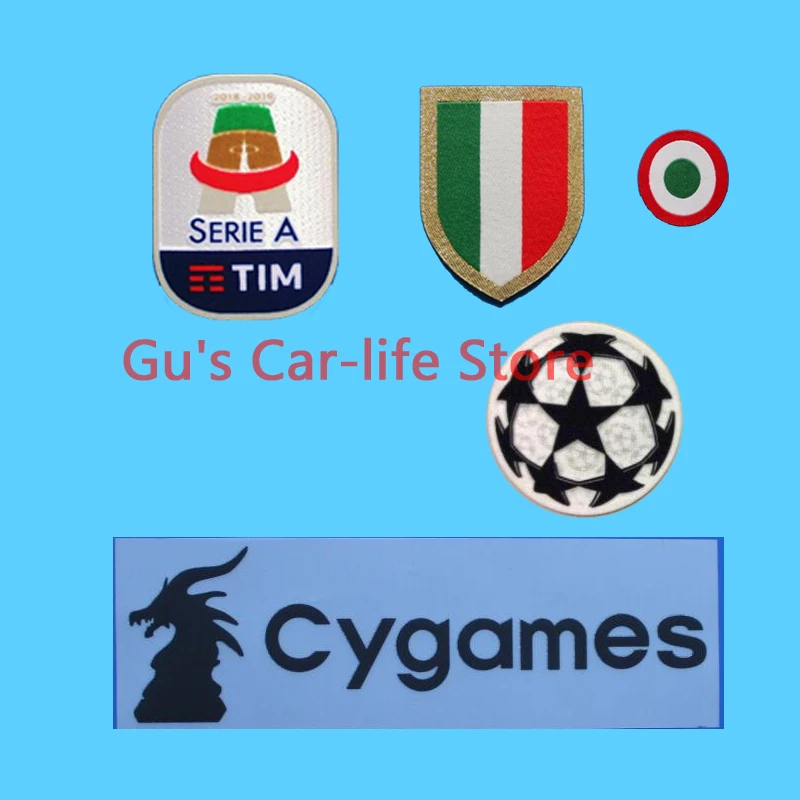 

Serie A Football patch Juve shirt patch Italia Cup champion patch badges Soccer Hot stamping armband