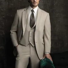 Новое поступление, темно-серый Свадебный/деловой смокинг, западный стиль, мужские костюмы для свадьбы, высокое качество, вечернее платье