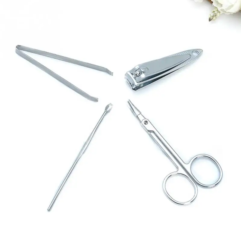 4 в 1 набор инструментов для дизайна ногтей|manicure set|set pedicurescissor nail clippers |