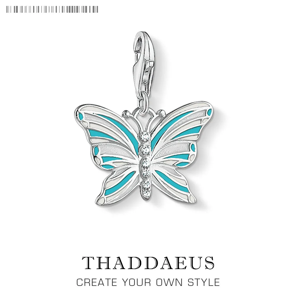 

Green Butterfly Charm Pendant Authentic 2019 New 925 Sterling Silver Women Jewellery Fit Bracelet Clavicle Chain Pendant Charms