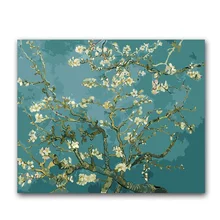 Цифровая живопись по номерам vencent Van gogh абрикосовый цвет дерево