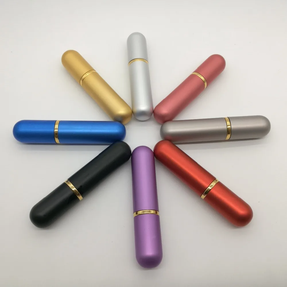 

Free shipping 50pcs/lot Blank Nasal Inhaler Aluminum tube for Essential Oil empty refillable Metal inhaler nasal with good wicks
