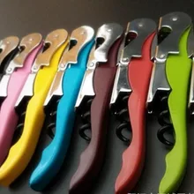 Открывалка для бутылок из нержавеющей стали, морской конский штопор для вина, открывалки штопор для вина, инструмент для бара, многофункциональный, смешанные цвета, Прямая