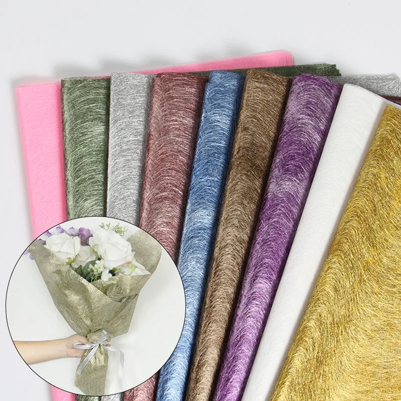 

10pcs Solid Color Tissue Paper Wrapping Fiber Texture Floral Wraps DIY Flower Packing Paper Xmas Tissue Wrapping Paper Gift