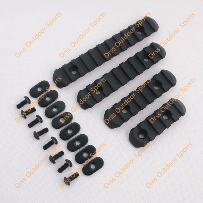 

Drss Good Quality 4-Piece Rail Set For MP PTS M-O-E Handguard Black(DS3520A)