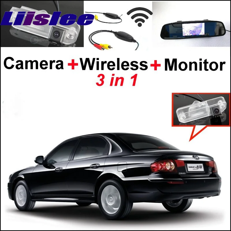 

Liislee Special Rear View Camera + 3 in1 Wireless Receiver + Mirror Monitor Easy DIY Back Up Parking System For Hyundai Monica