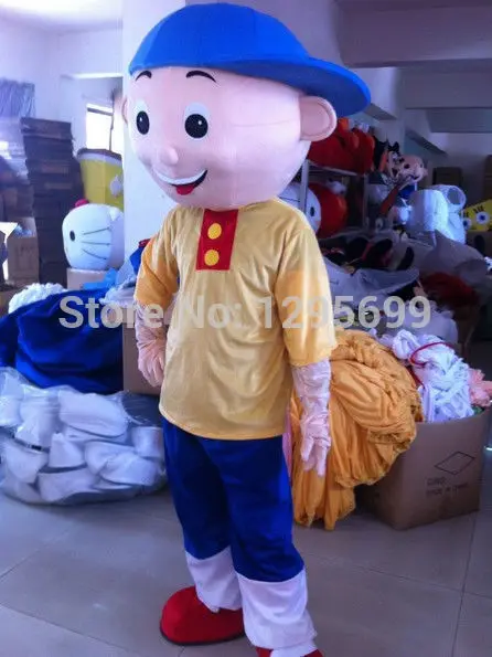 

cartoon halloween adult Caillou Mascot Costume animal Adult Size HOT SALE
