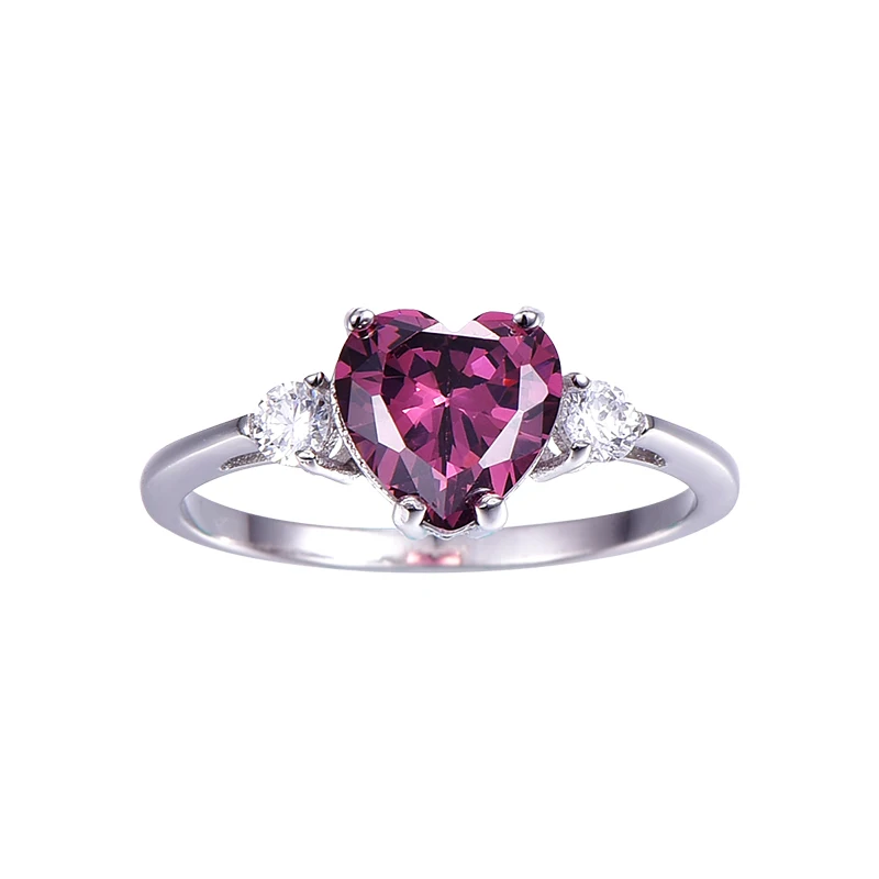 Сердце натуральный гранат кольцо 925 пробы Серебряное обручальное кольцо потрясающий сказочный дизайн Лидер продаж продвижение лучший подарок для друга