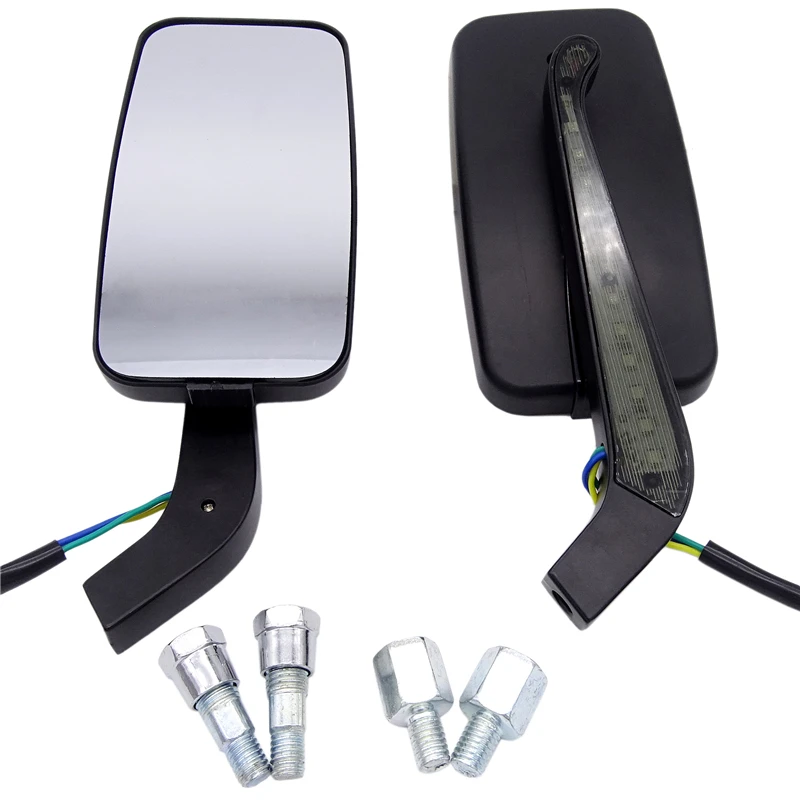 

Motorcycle LED Intergrated Rearview Mirrors 8MM 10MM Racing Mirrors For Harley Honda Yamaha Suzuki Kawasaki KTM Moto Accessories