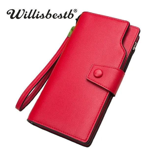 

New 2020 Retro High Capacity Vintage Purses Women Wallets Female Long Hasp Lady Clutch Leather Purse Woman Wallet Card Holder