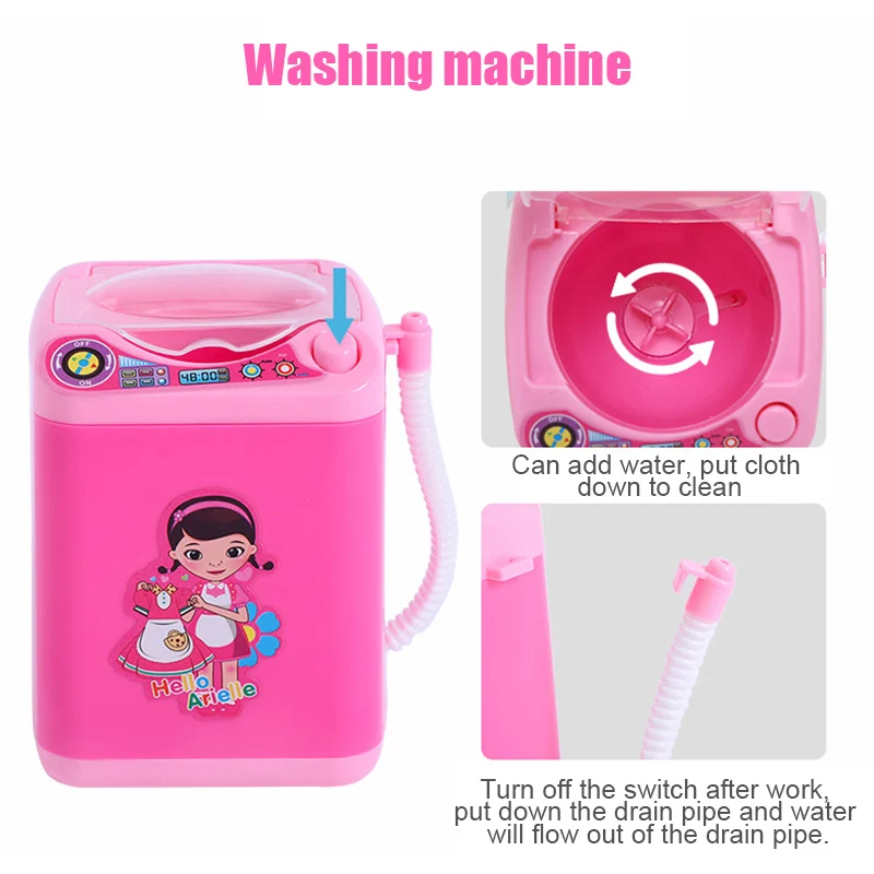 1 Set Kids Toy Electronic Washing Machine Mini Pretend Role Play Iron Fan Juicer Mixer YH-17