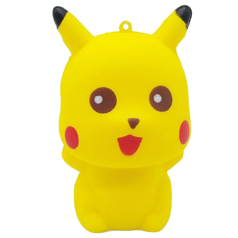 Jumbo Pikachu мягкий милый мультфильм кукла телефон ремни Squeeze игрушки медленно поднимающийся хлеб ароматизированный стресс облегчение удовольствие для ребенка подарок игрушка