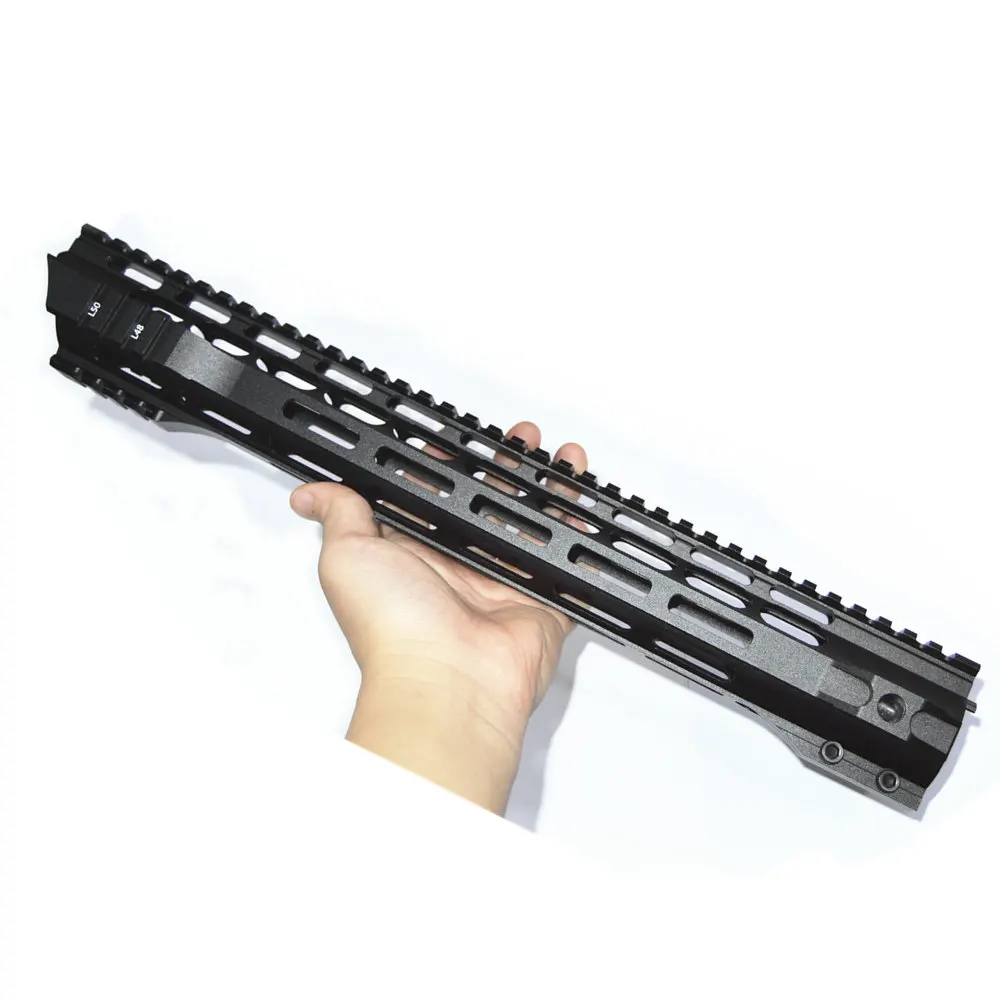 FIRECLUB " 10" 1" 15" дюймов MLOK Handguard бесплатный поплавок супер тонкий ar 15 Handguard Quad Rail для M4 M16 со стальной бочковой гайкой