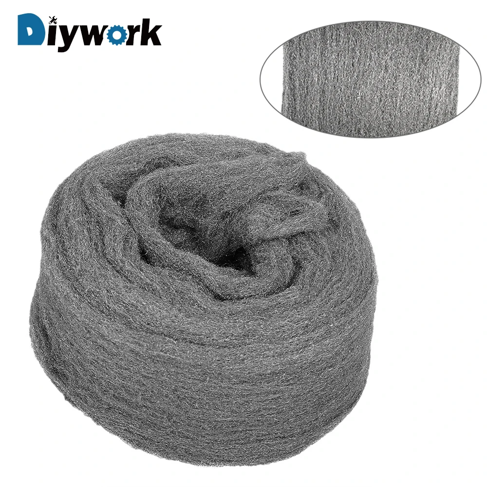 

DIYWORK 4.5m 0000# Steel Wire Wool Dust Remover Non Crumble Glass Cleaning New Grade For Polishing Cleaning