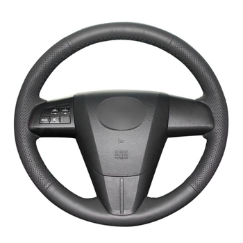 

Black PU Artificial Leather Car Steering Wheel Cover for Mazda 3 Axela Mazda 5 Mazda 6 CX-7 CX-9 MAZDASPEED3 (US) 2010-2013