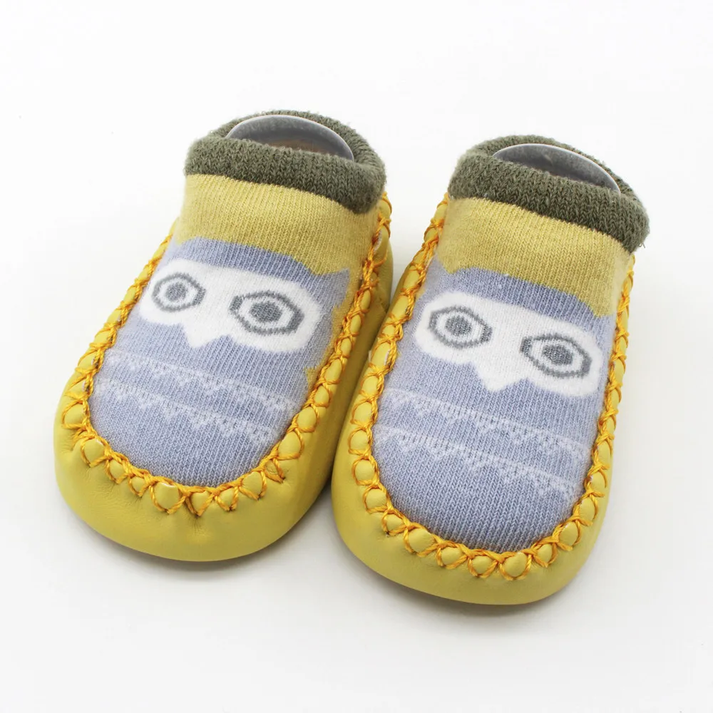 Милые Нескользящие Носки с рисунком лисы носки для новорожденных тапочки для мальчиков и девочек модная повседневная обувь короткие носки От 2 до 4 лет, лидер продаж,@ 45