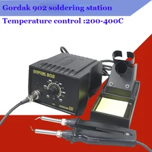 Оригинальная паяльная станция GORDAK 902 с постоянной температурой, двойной Железный зажим, электрический нагревательный зажим, пинцет, инструменты для распайки