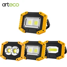 Походный светильник-фонарь COB светодиодный портативный Точечный светильник поисковый светильник USB Перезаряжаемый 18650 светодиодный рабочий светильник для охоты на открытом воздухе